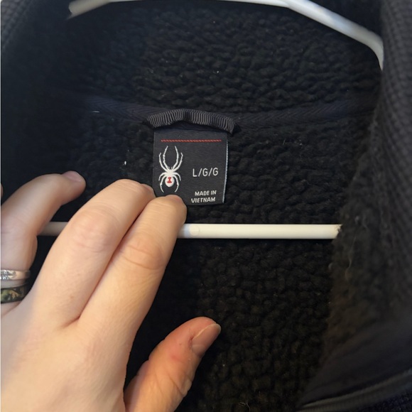 Spyder Black Textured Jacket - Picture 2 of 3